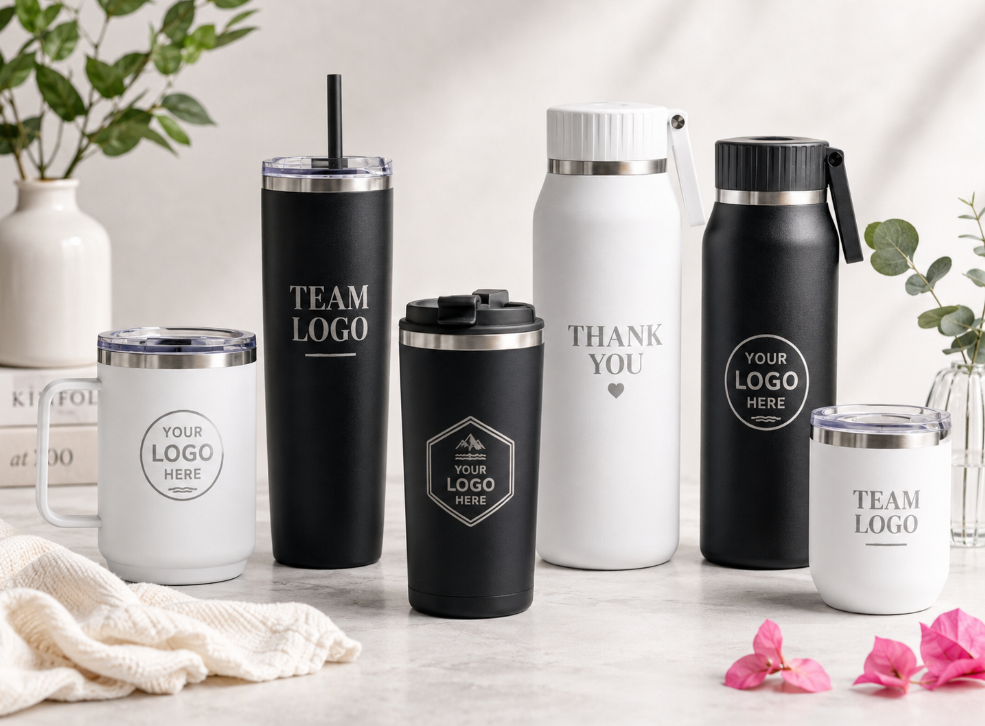 Laser engraved tumbler
