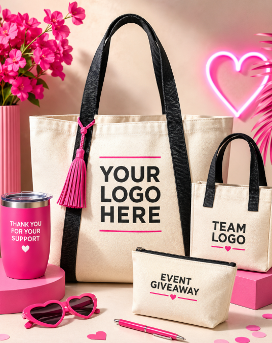 Branded tote bag